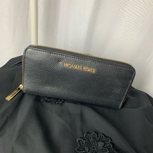 Michael Kors Black ZIP Wallet